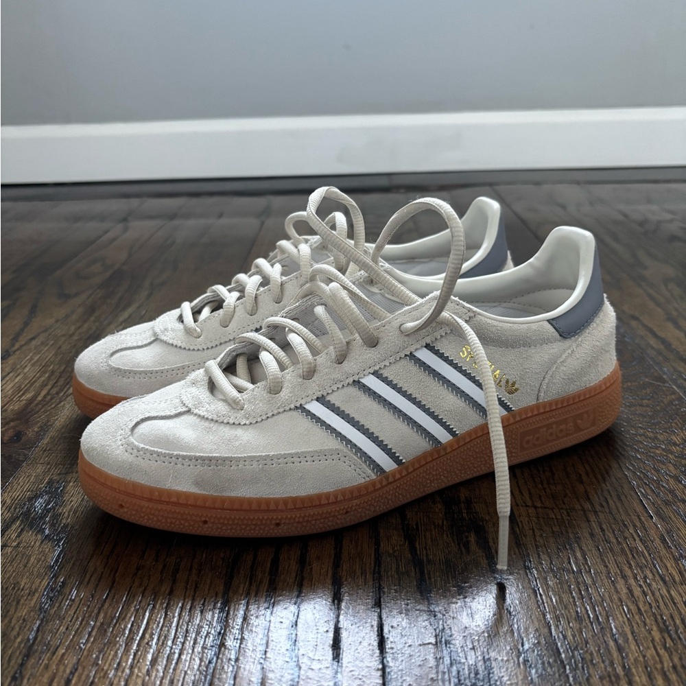 Adidas Men's Beige and Gray Sneakers